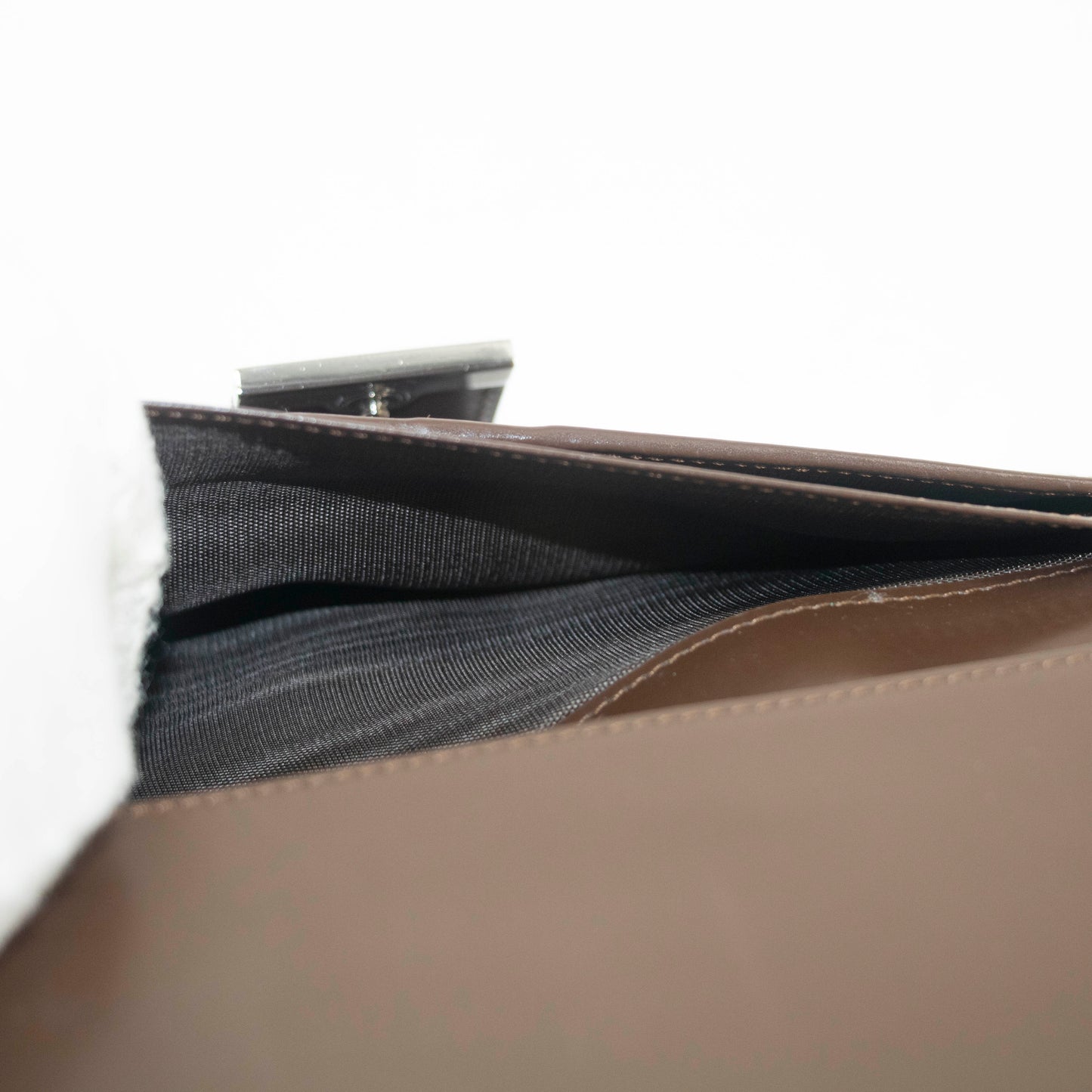 Gucci GG Logo Brown Canvas x Leather Long Wallet #3922