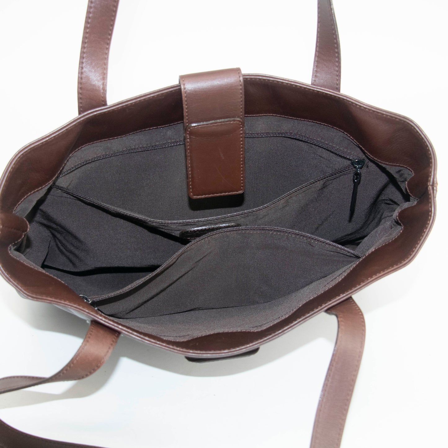 Chanel Brown Soft Leather Shoulder Bag 5 Series #3969