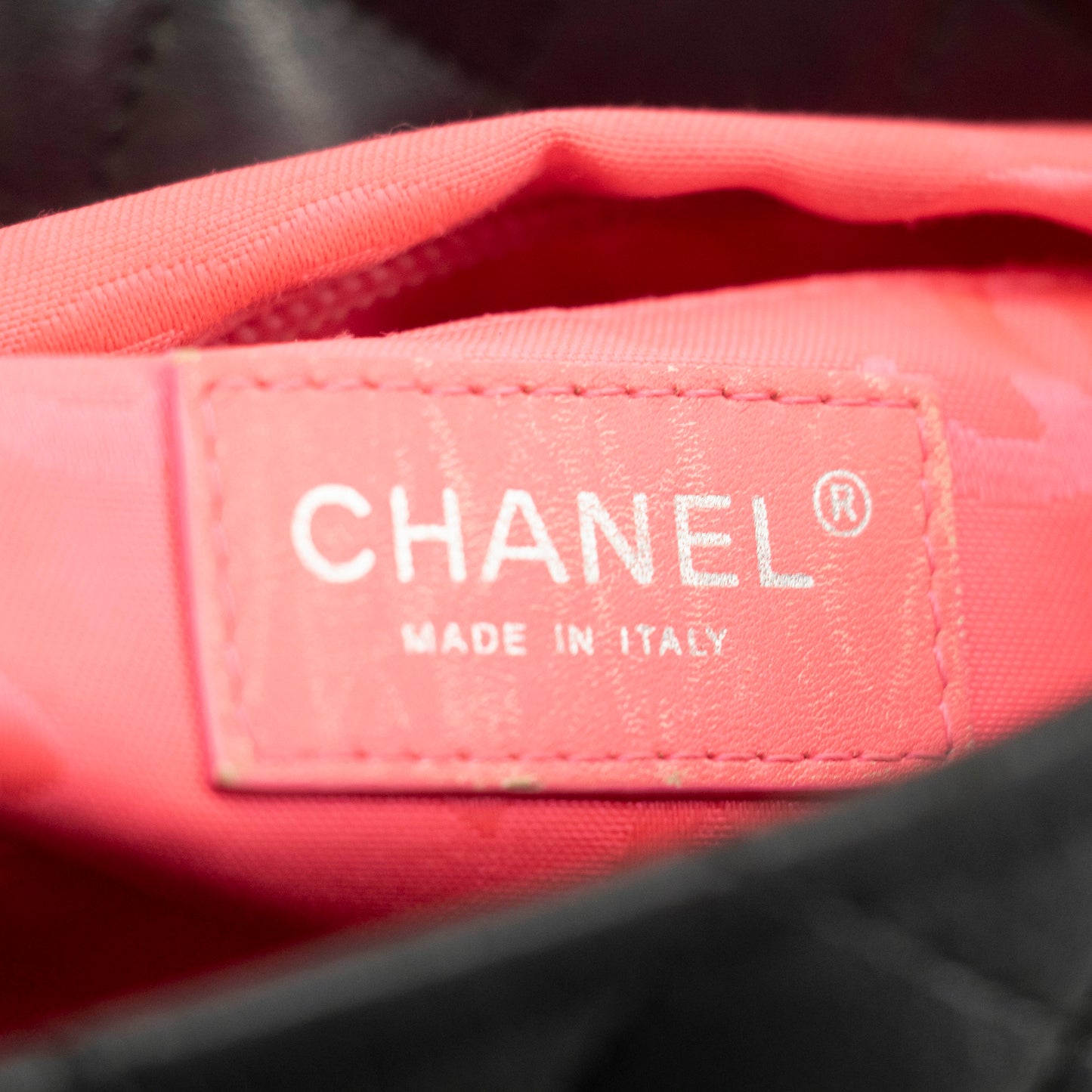 Chanel Black Lambskin Quilted Cambon Ligne Shoulder Bag 13 Series #3973