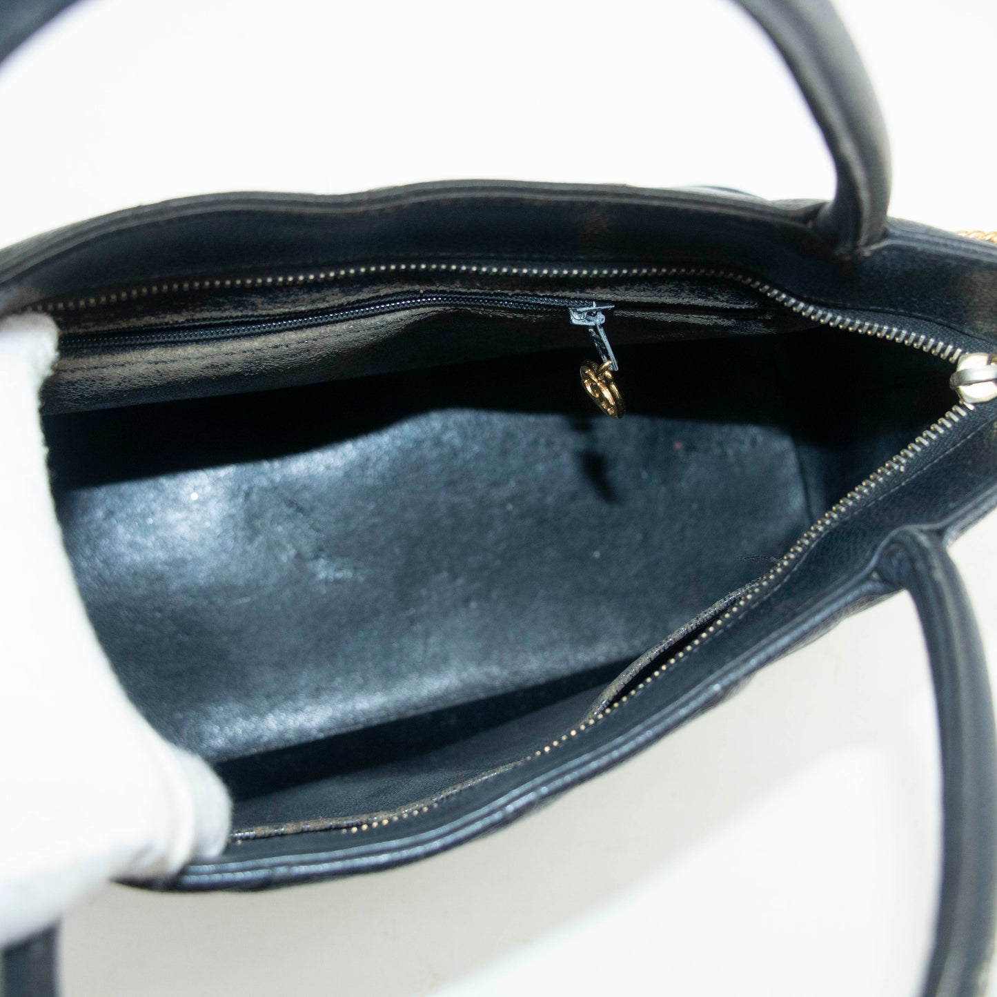 Chanel Black Caviar Skin Quilted Medallion Tote Bag 5 Series #3974