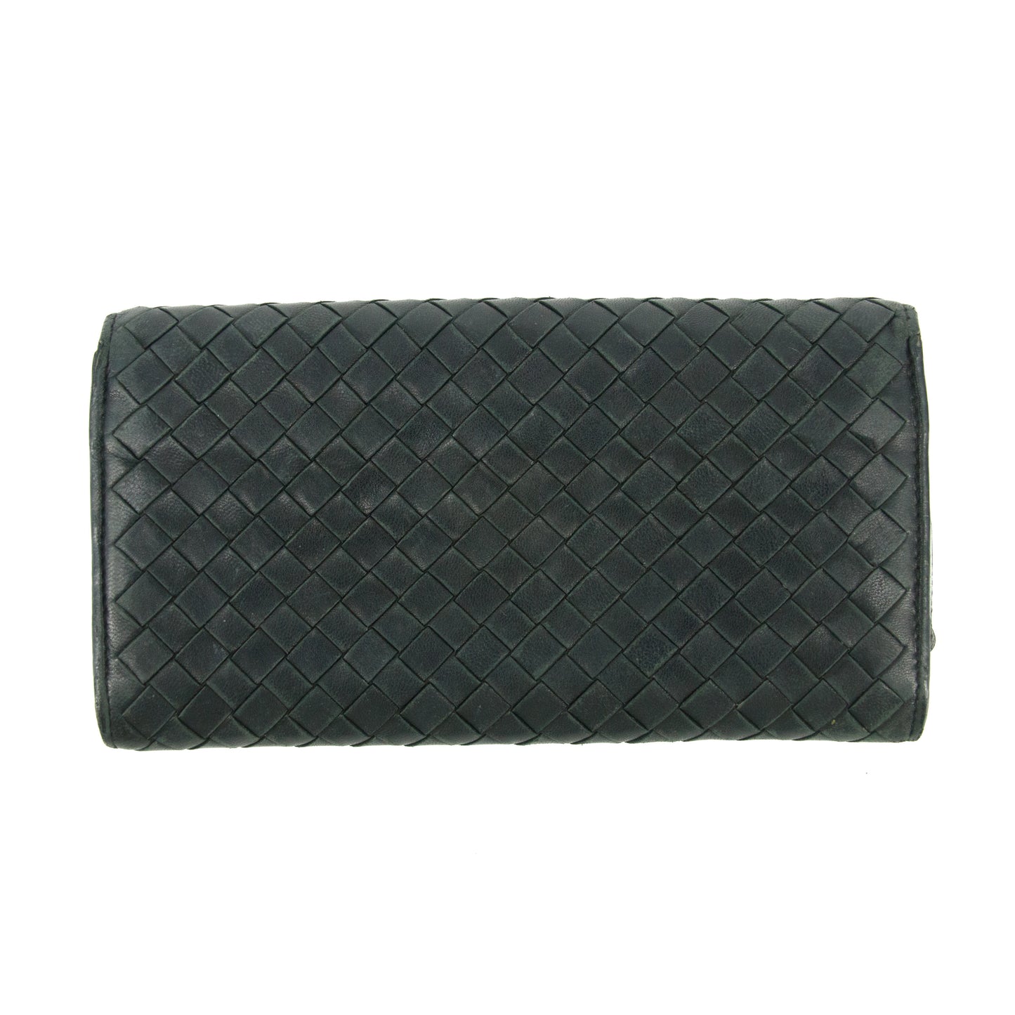 Bottega Veneta Intrecciato Black Long Wallet #4615