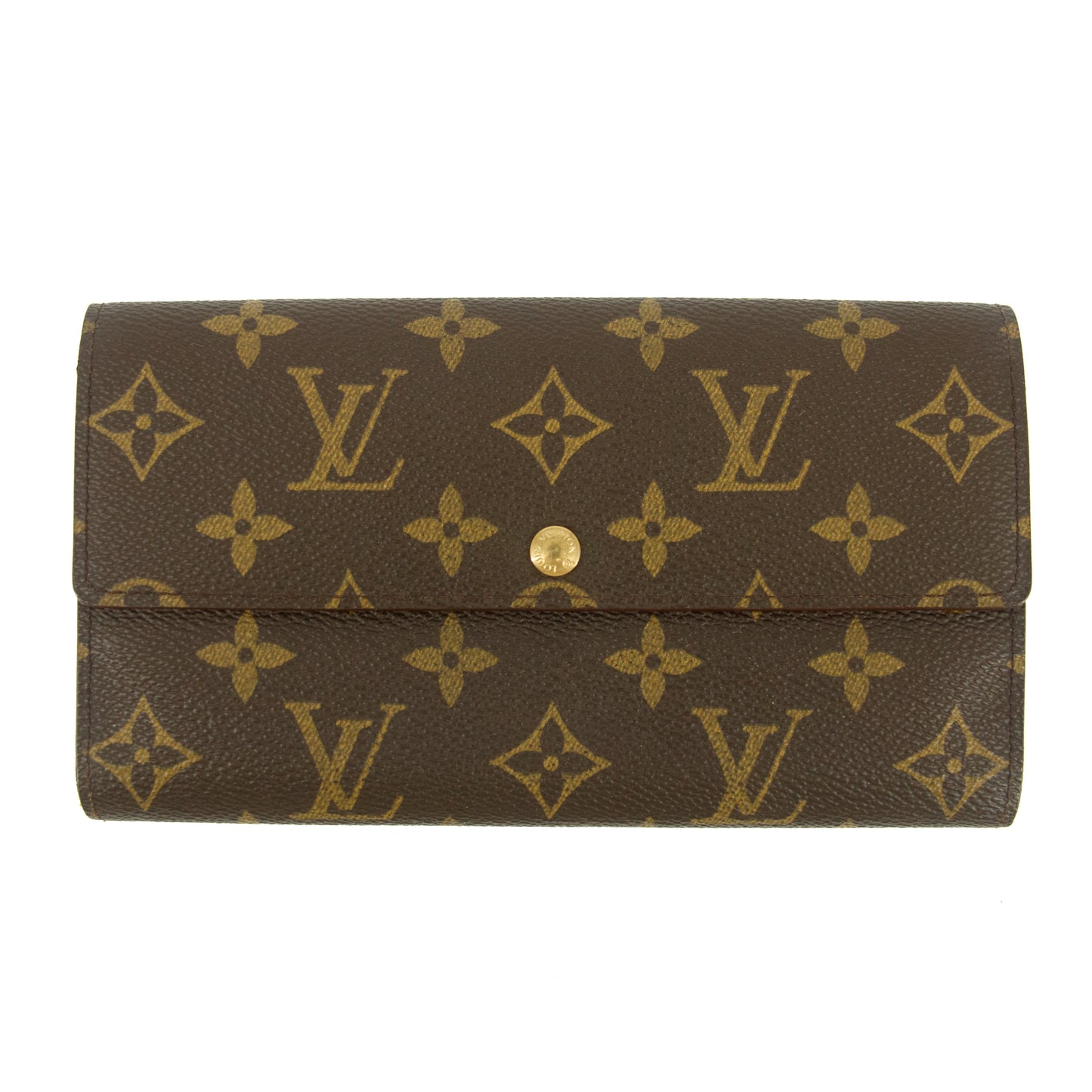 Lous Vuitton Monogram Canvas Sarah Long Wallet #5157
