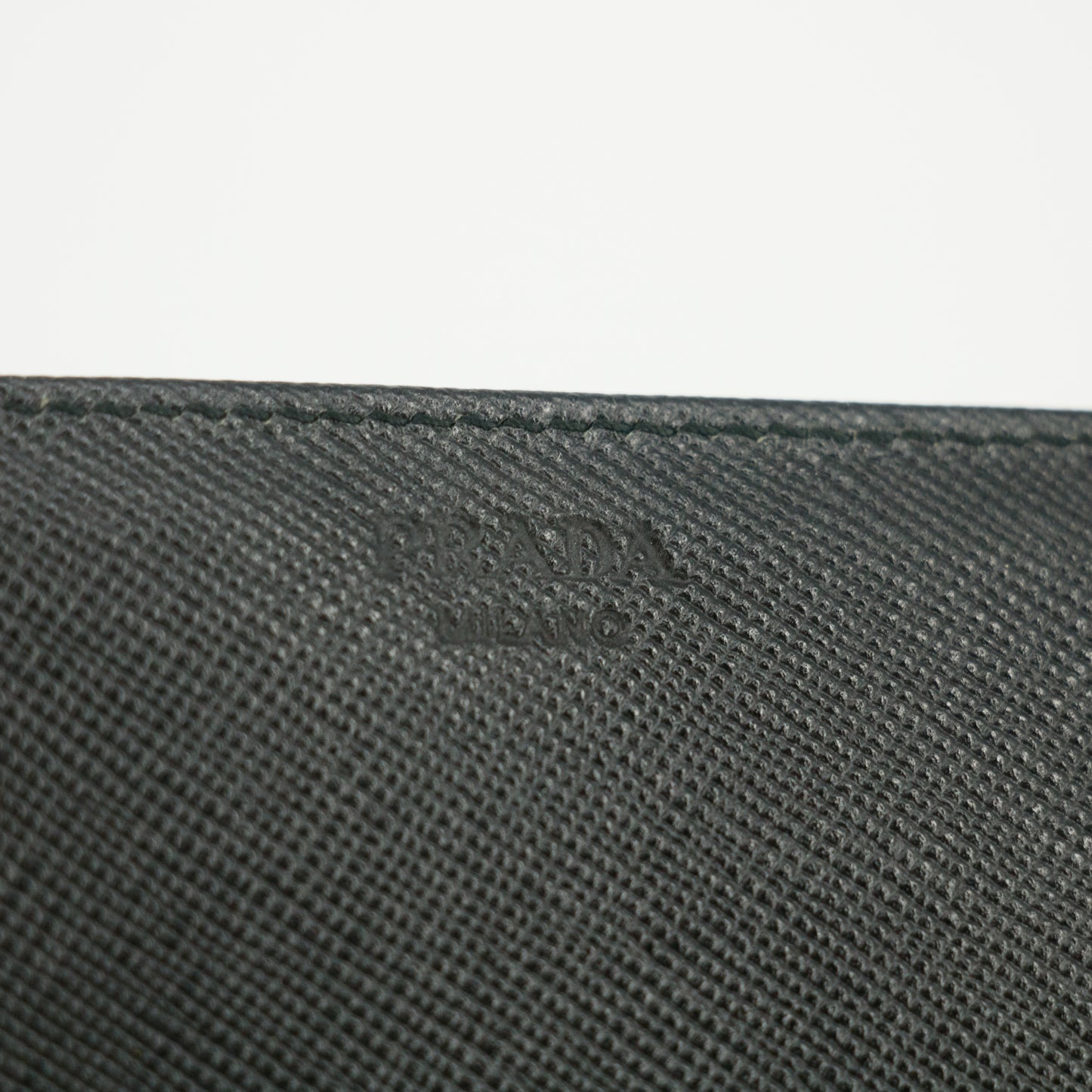 Prada Grey Nylon Triangular Logo Long Wallet #5162