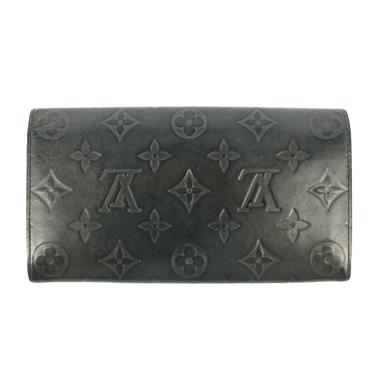 Louis Vuitton Grey Vernis Long Wallet #5166