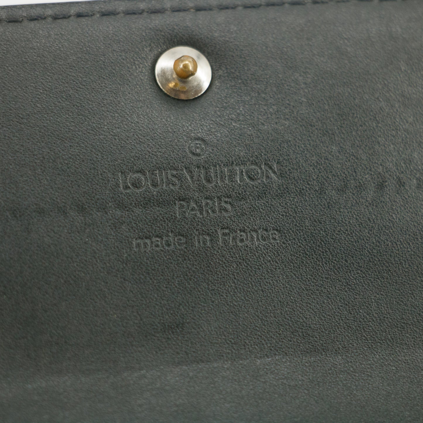 Louis Vuitton Grey Vernis Long Wallet #5166