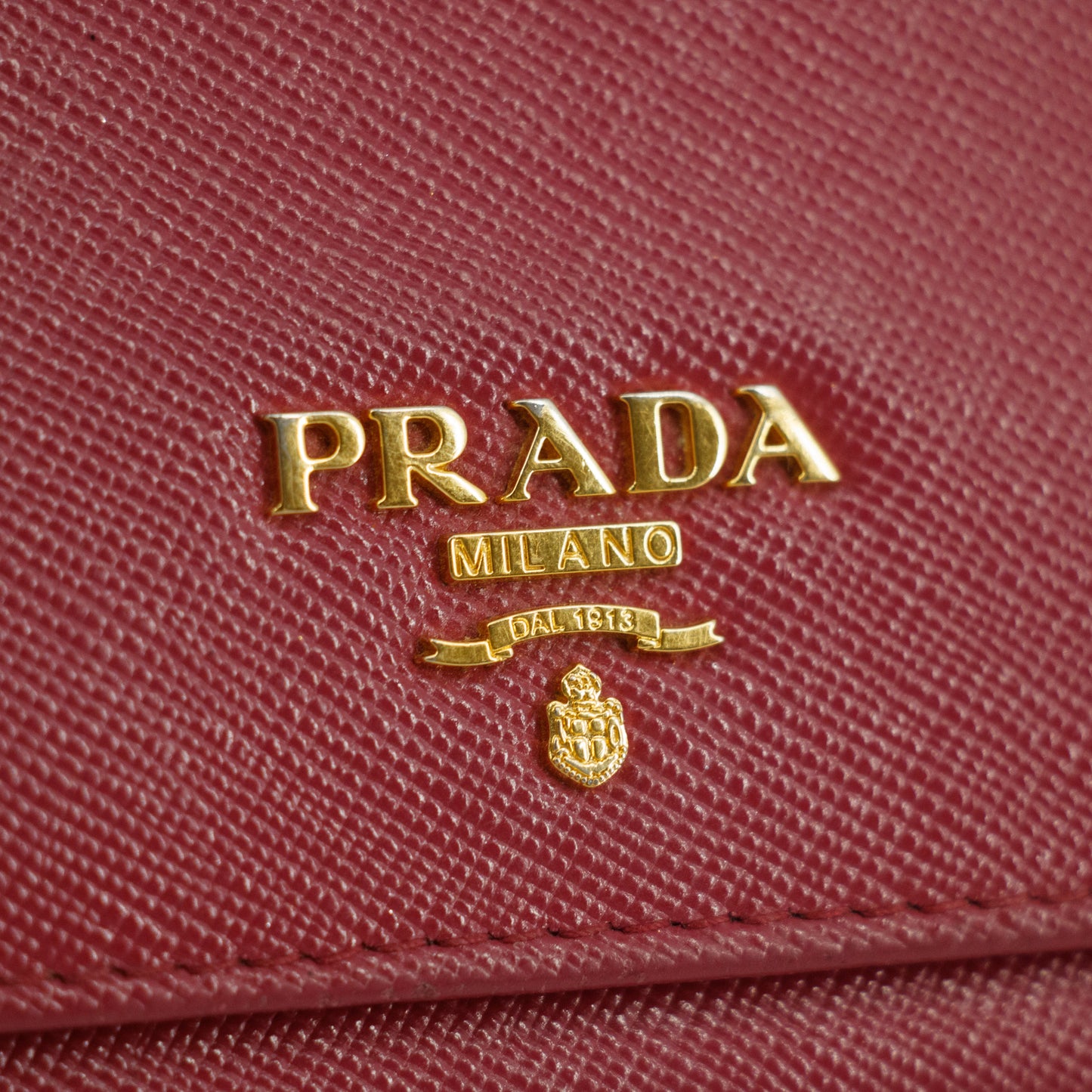 Prada Saffiano Leather Pink Compact Wallet #5174