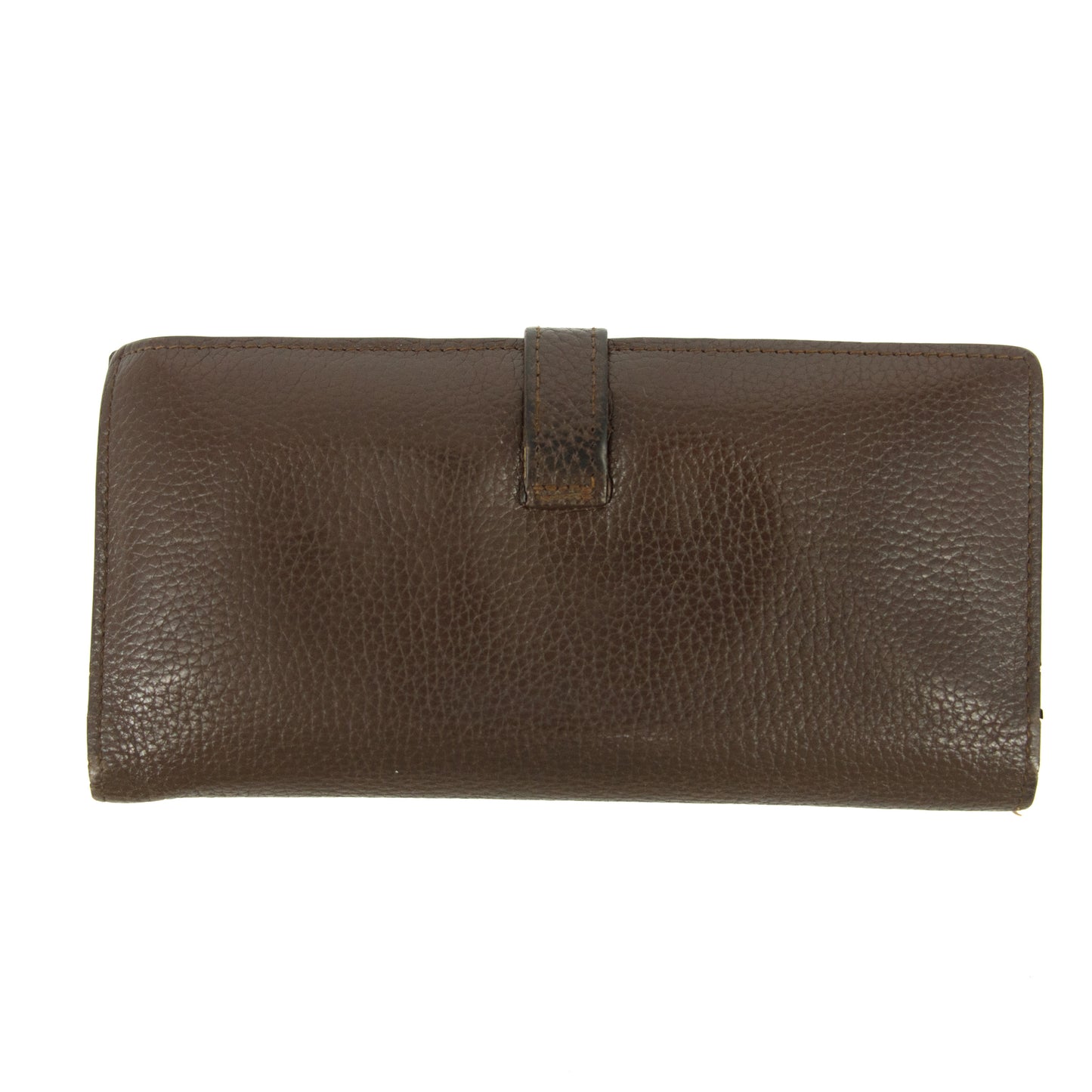 Hermes Brown Leather Long Wallet #5179