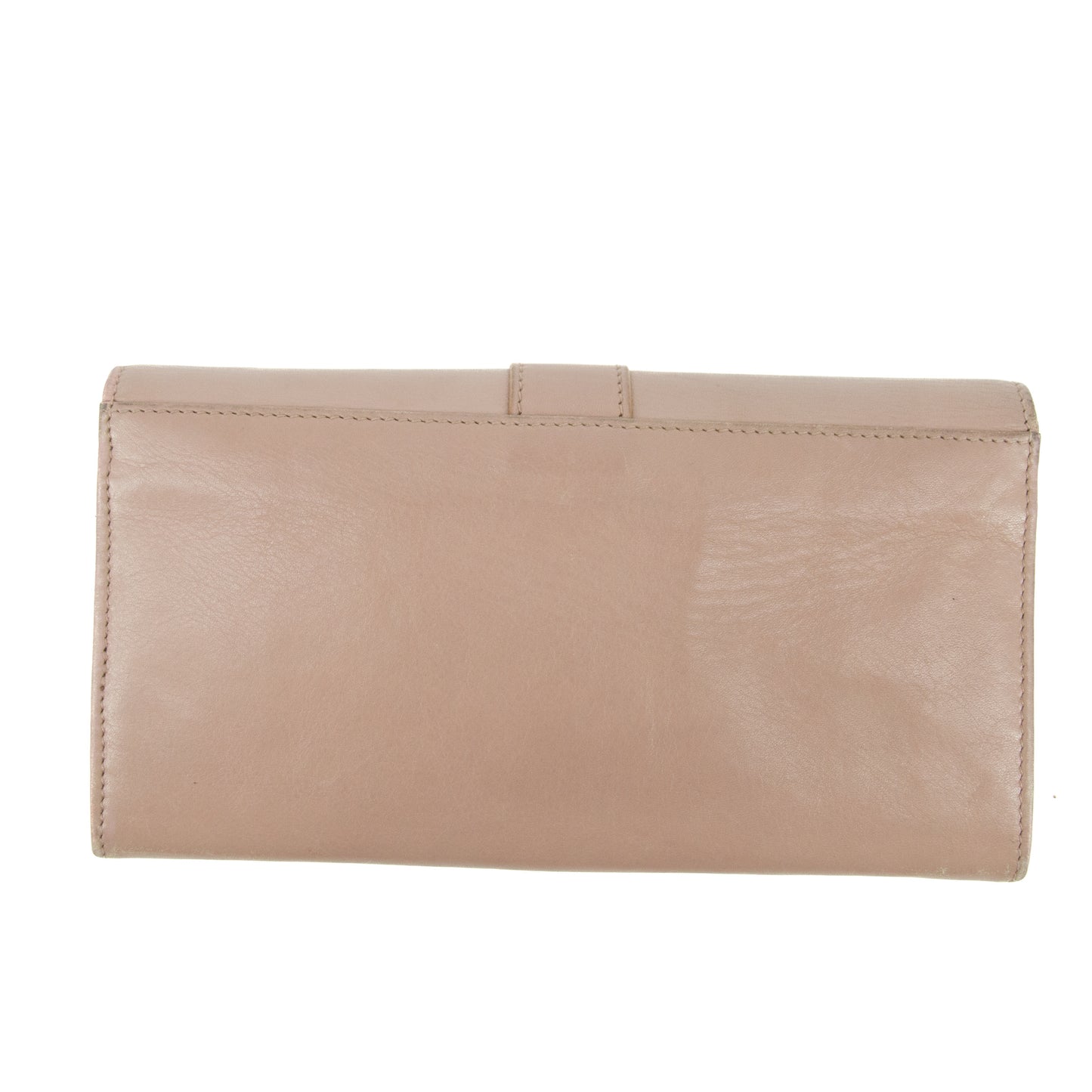 Bvlgari Pink Leather Bifold Long Wallet #5191