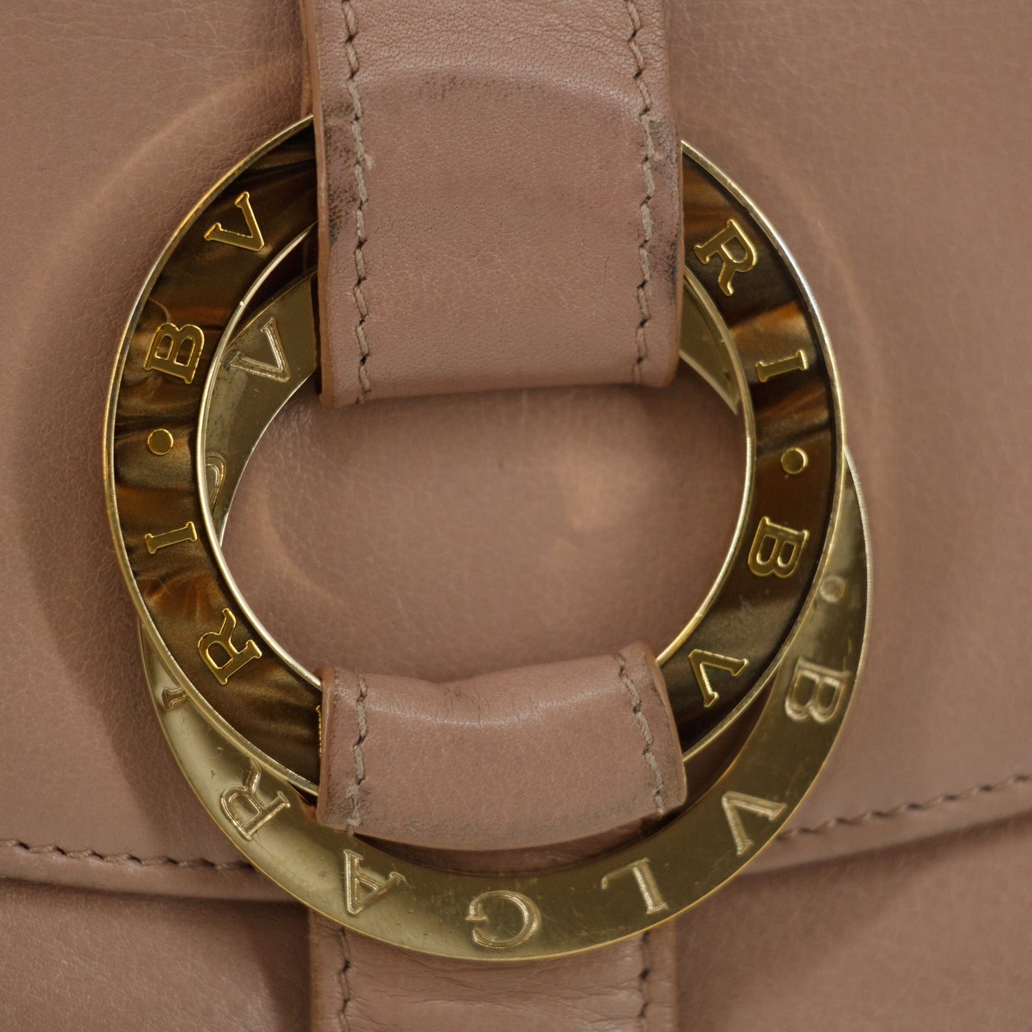 Bvlgari Pink Leather Bifold Long Wallet #5191