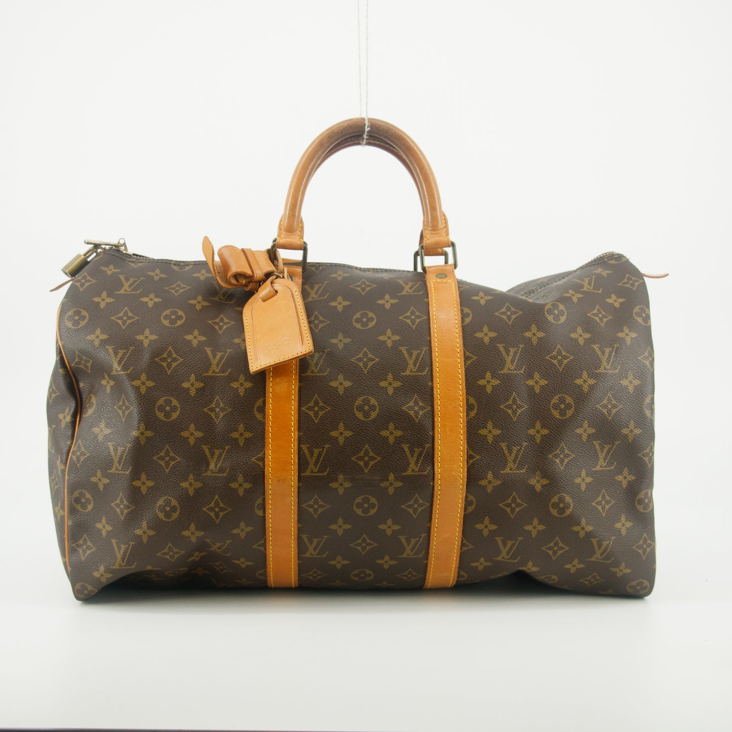 Louis Vuitton Monogram Canvas Brown Keepall Boston Bag #5270