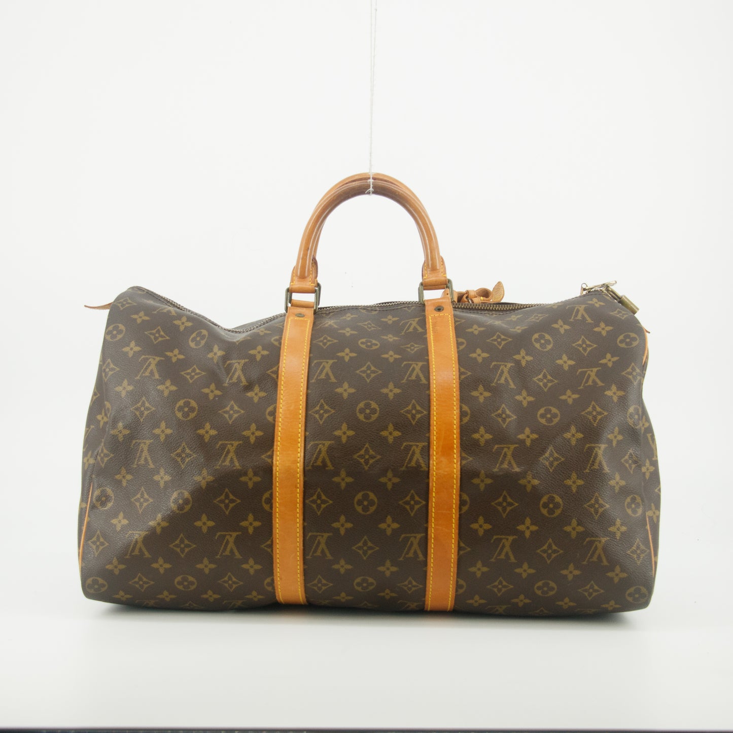 Louis Vuitton Monogram Canvas Brown Keepall Boston Bag #5270