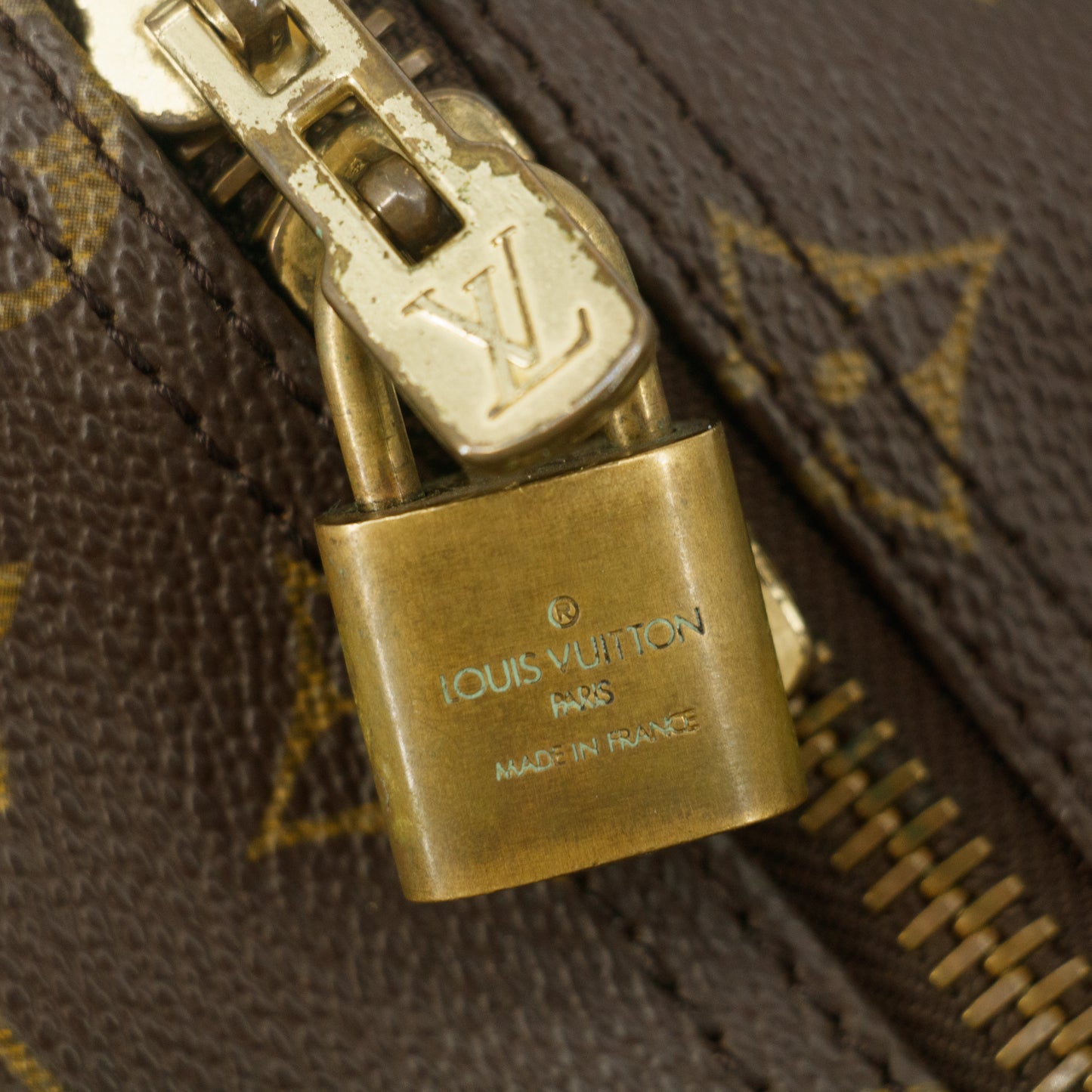 Louis Vuitton Monogram Canvas Brown Keepall Boston Bag #5270