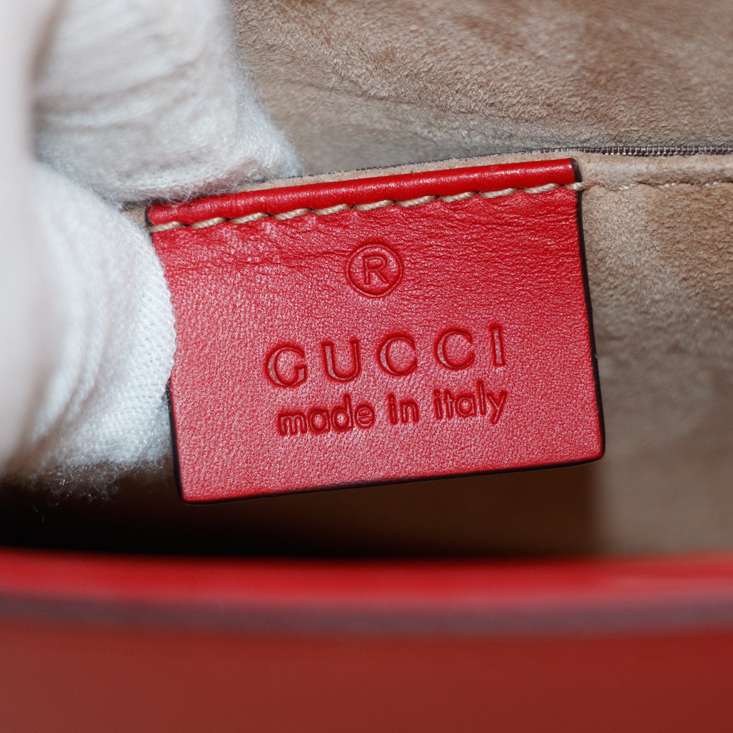 Gucci Sylvie Web Leather Red Chain Shoulder Bag #5295