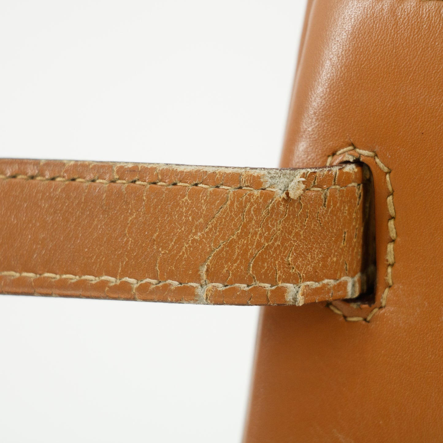 Hermes Kelly 32 Boxcalf Brown Handbag Year 1986 #5775