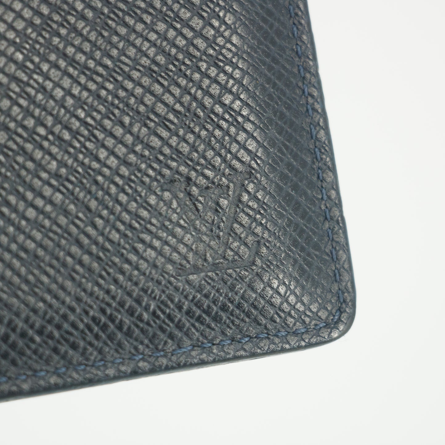 Louis Vuitton Navy Leather Cardholder Wallet (S.M) #5791