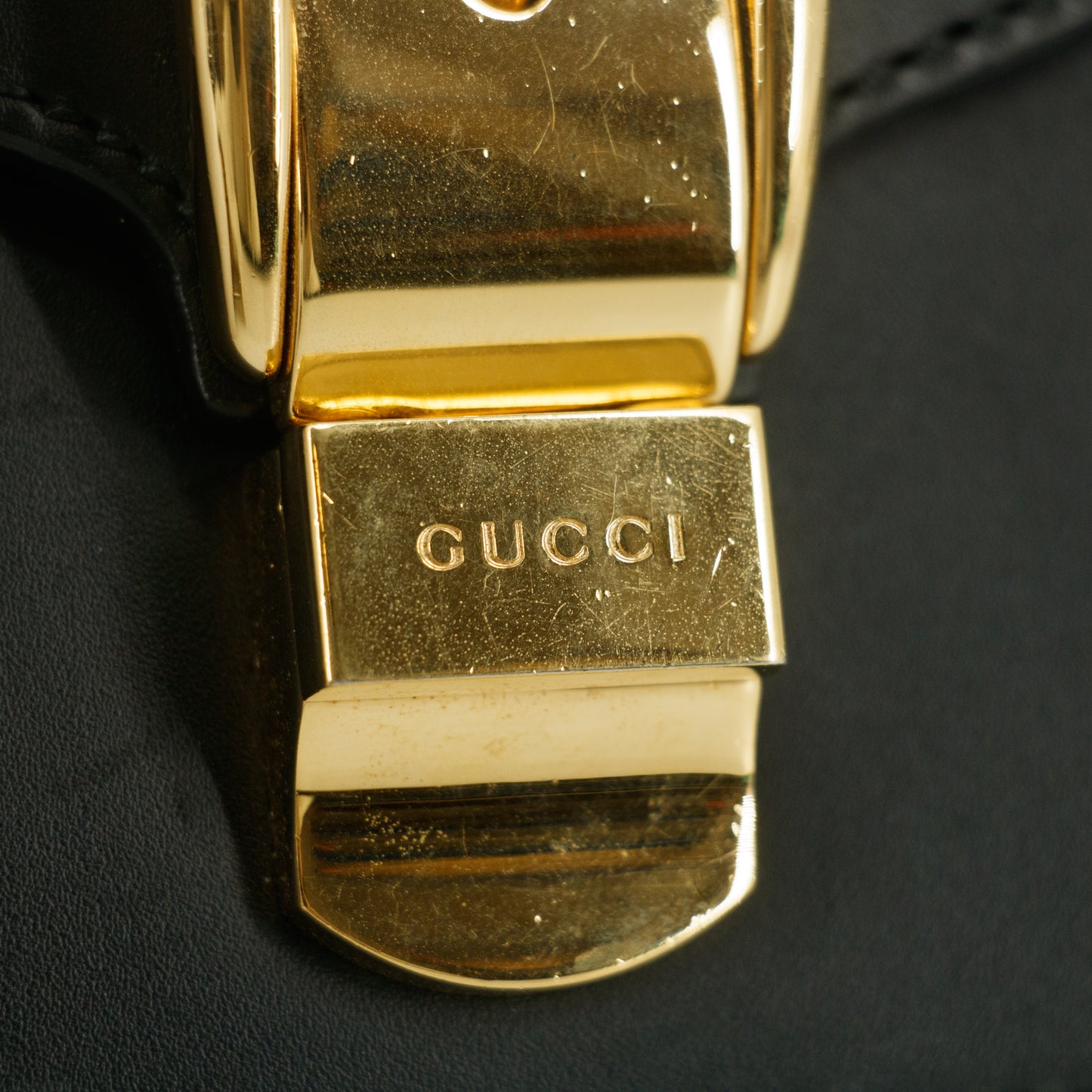 Gucci Black Sylvie Small Chain Shoulder Bag #7691