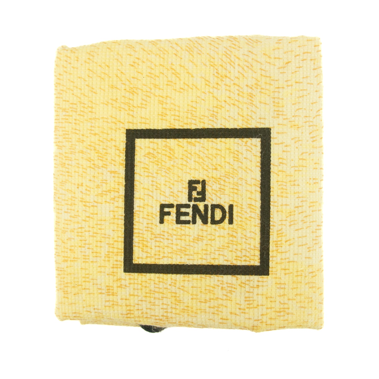 Fendi Shoulder Bag Zucchino Canvas Leather Black #9207