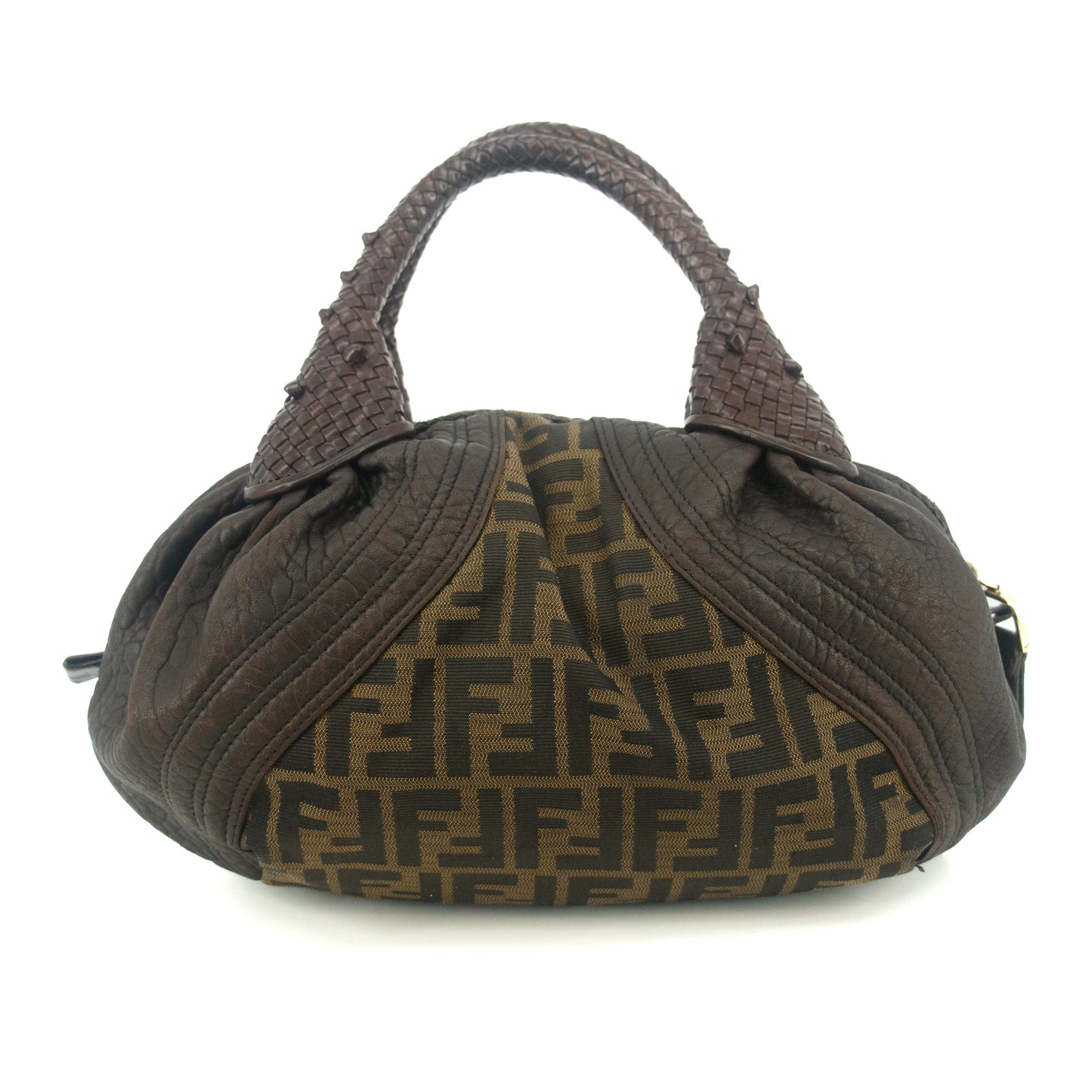 Fendi Brown Zucca Spy Canvas FF Tote Bag #9216