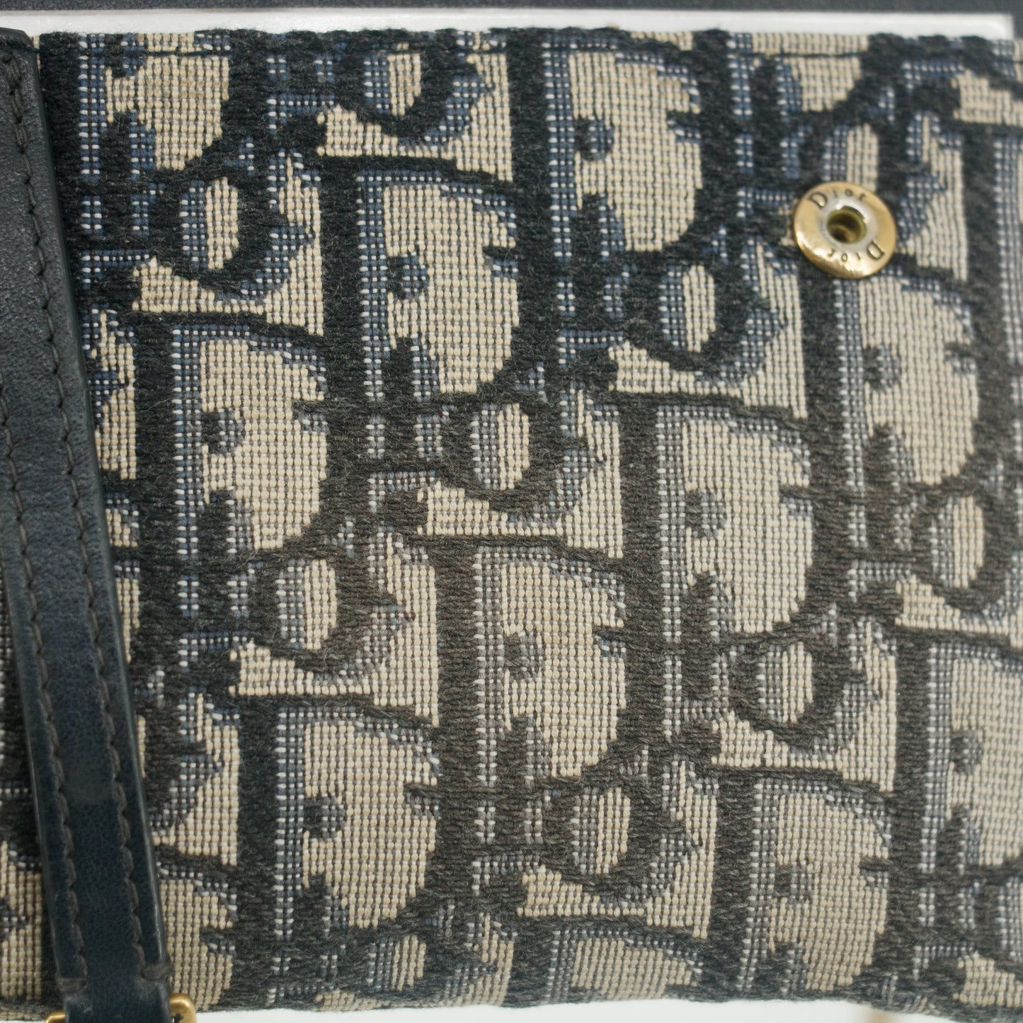 Christian Dior Saddle Navy Fabric 43-MA-0250 Shoulder Bag #9232