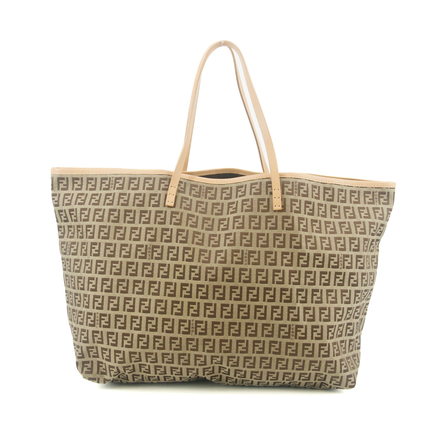 Fendi Zucchino Beige Vintage Tote Bag #9305
