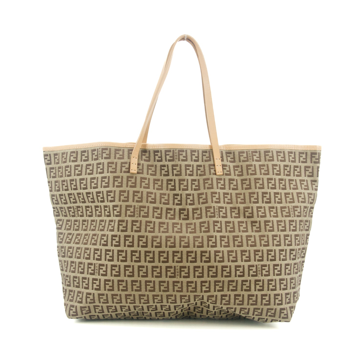 Fendi Zucchino Beige Vintage Tote Bag #9305