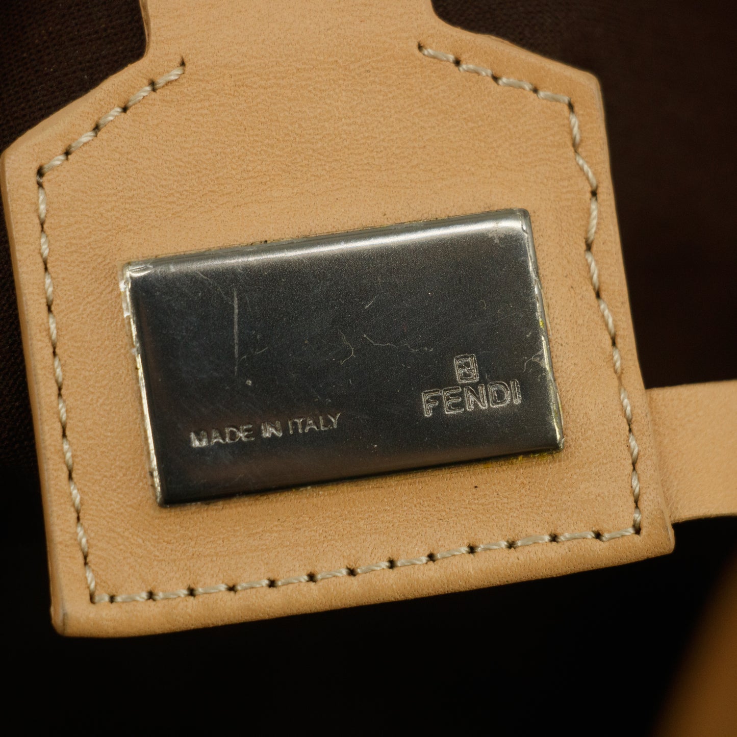 Fendi Zucchino Beige Vintage Tote Bag #9305