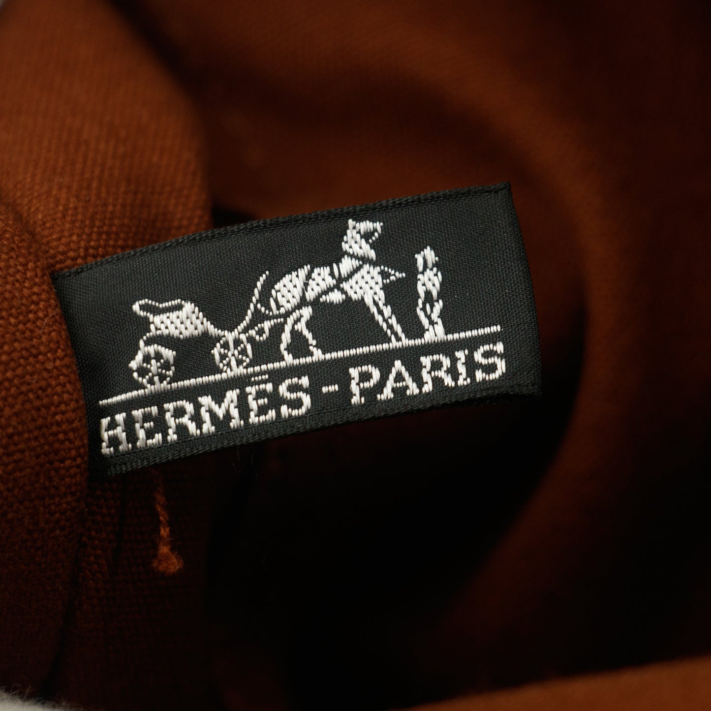Hermes Burnt Orange Canvas Airline GM Tote Bag #9350
