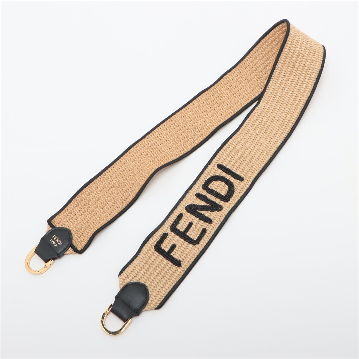 Fendi By The Way Mini Raffia Straw 2 Way Shoulder Bag #2357