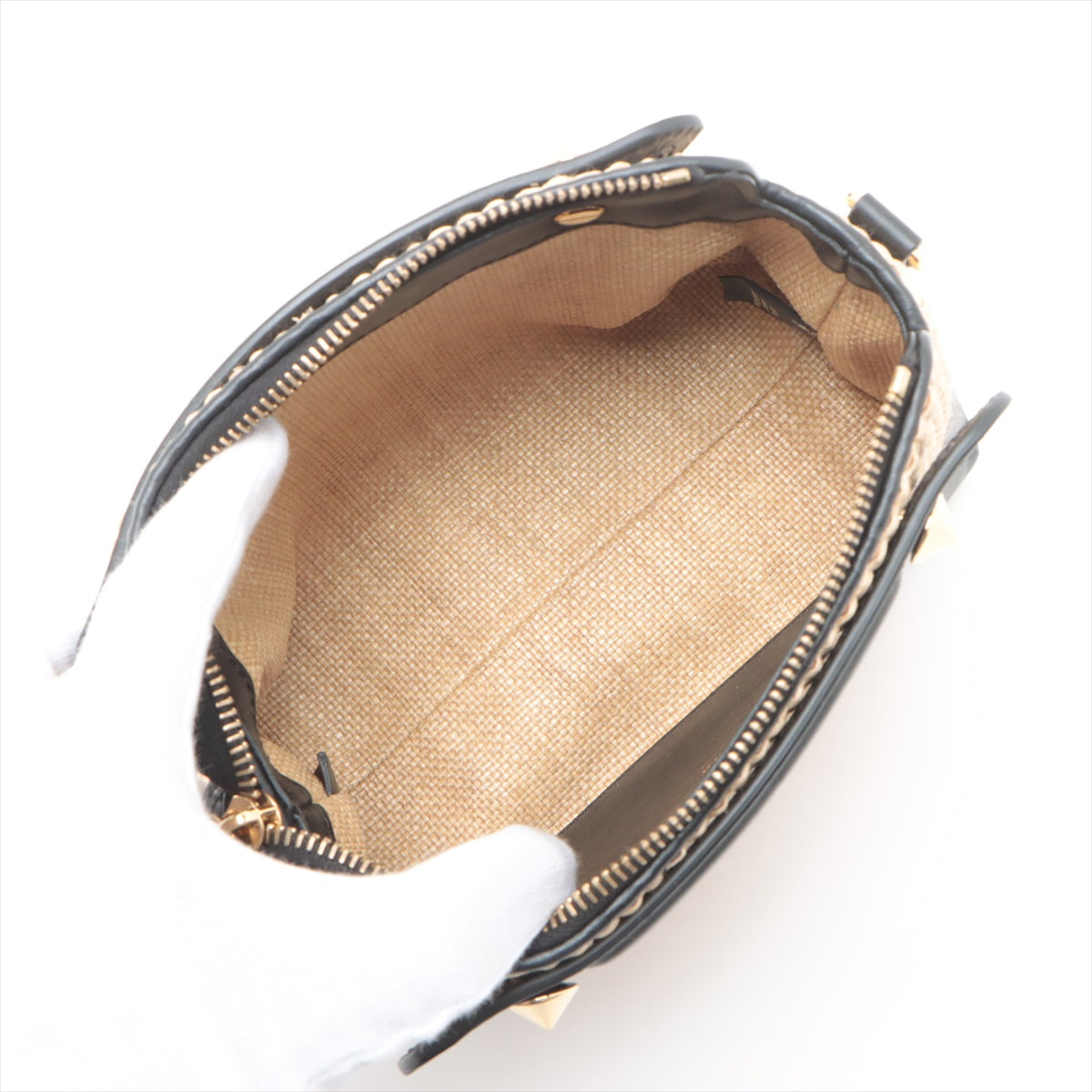 Fendi By The Way Mini Raffia Straw 2 Way Shoulder Bag #2357