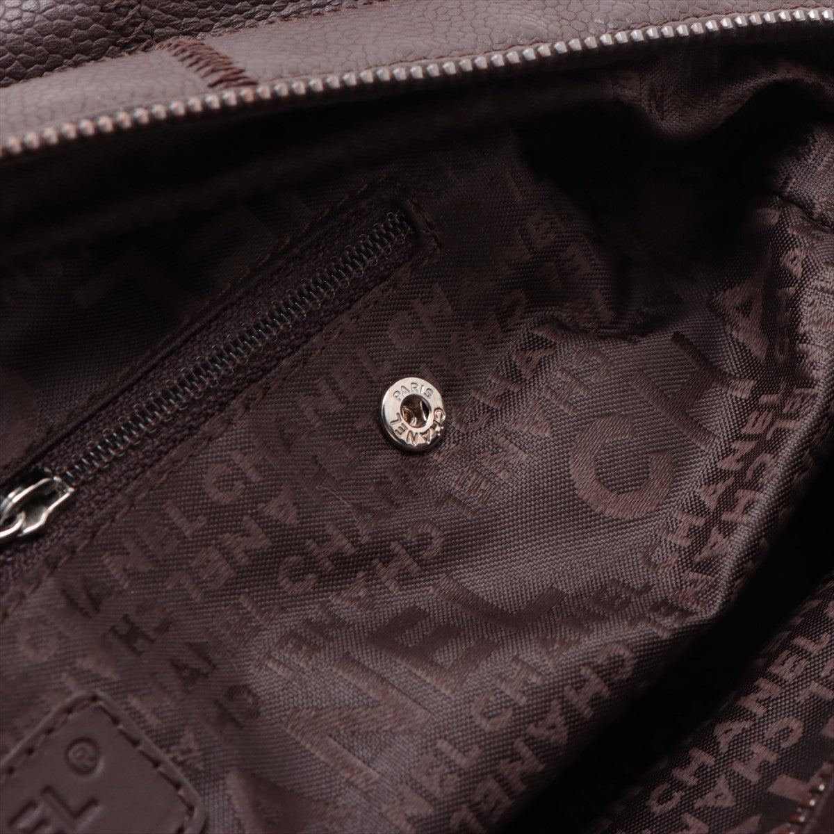 Chanel Chocolate Bar Caviar Skin Shoulder bag Brown Silver Metal Fittings 9420355 #2482