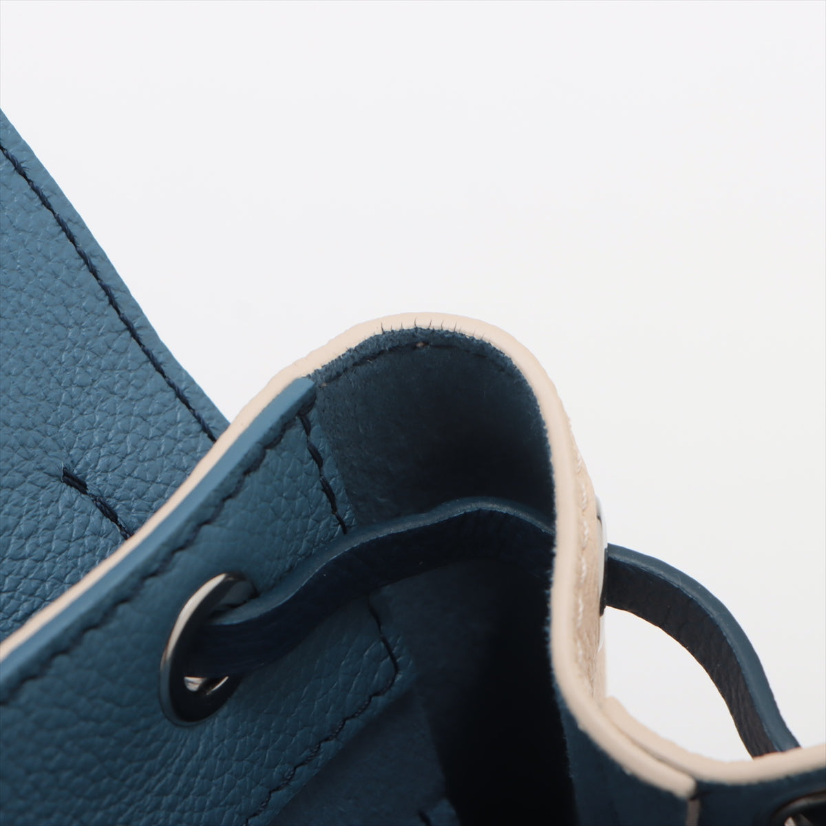 Louis Vuitton LockMe Calfskin Leather Backpack Blue/Beige DU0178 #1926