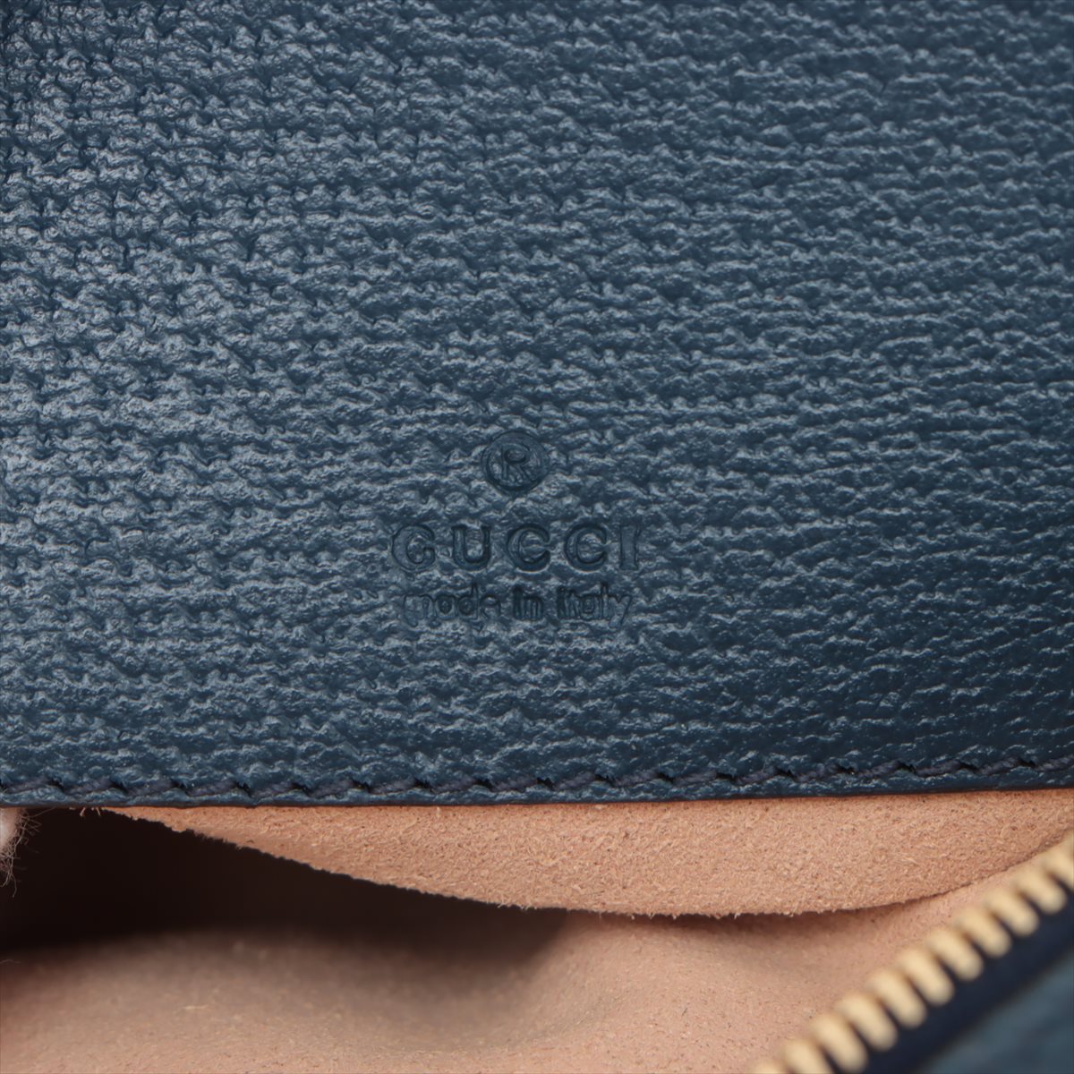 Gucci Ophidia Leather Backpack Navy Blue 59866 #1972