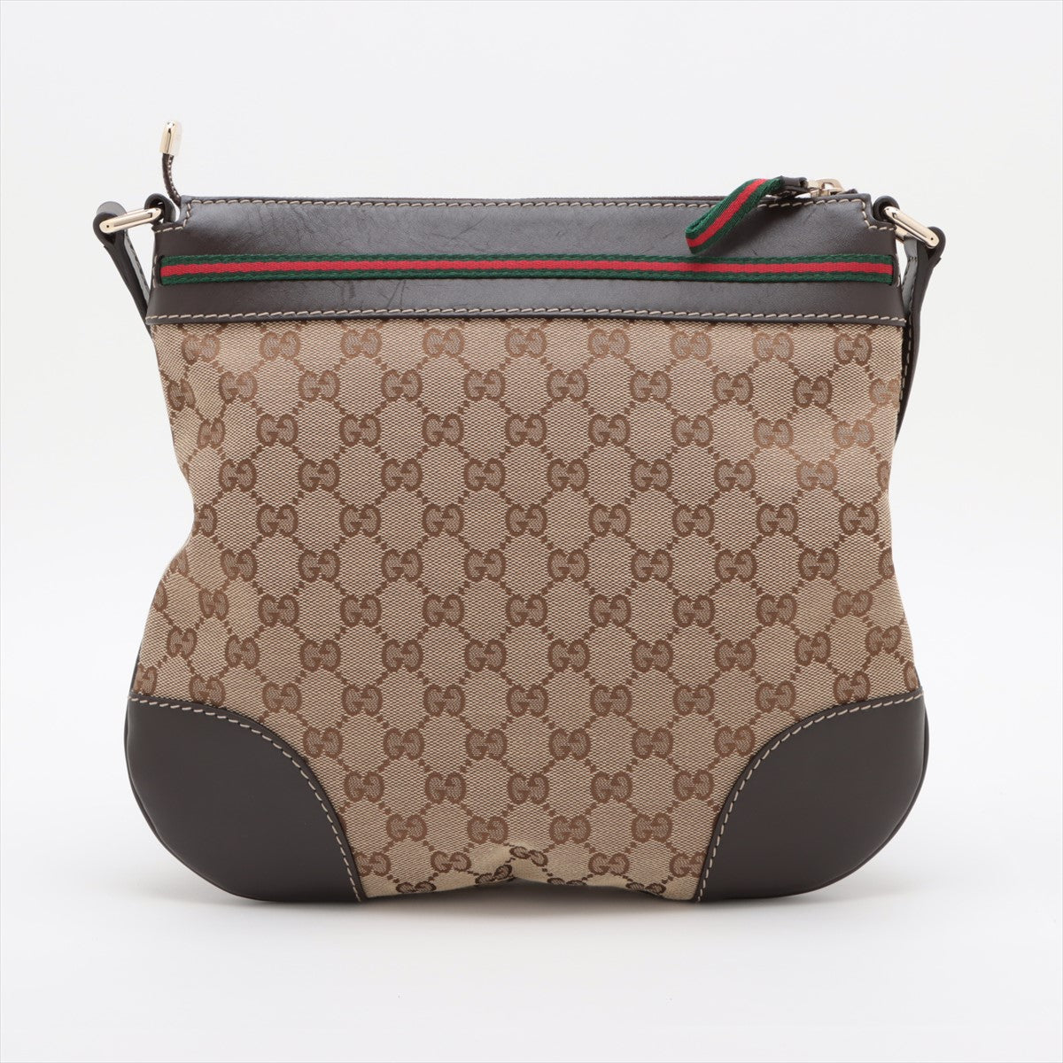 Gucci GG Canvas Canvas & Leather Shoulder bag Brown #2161
