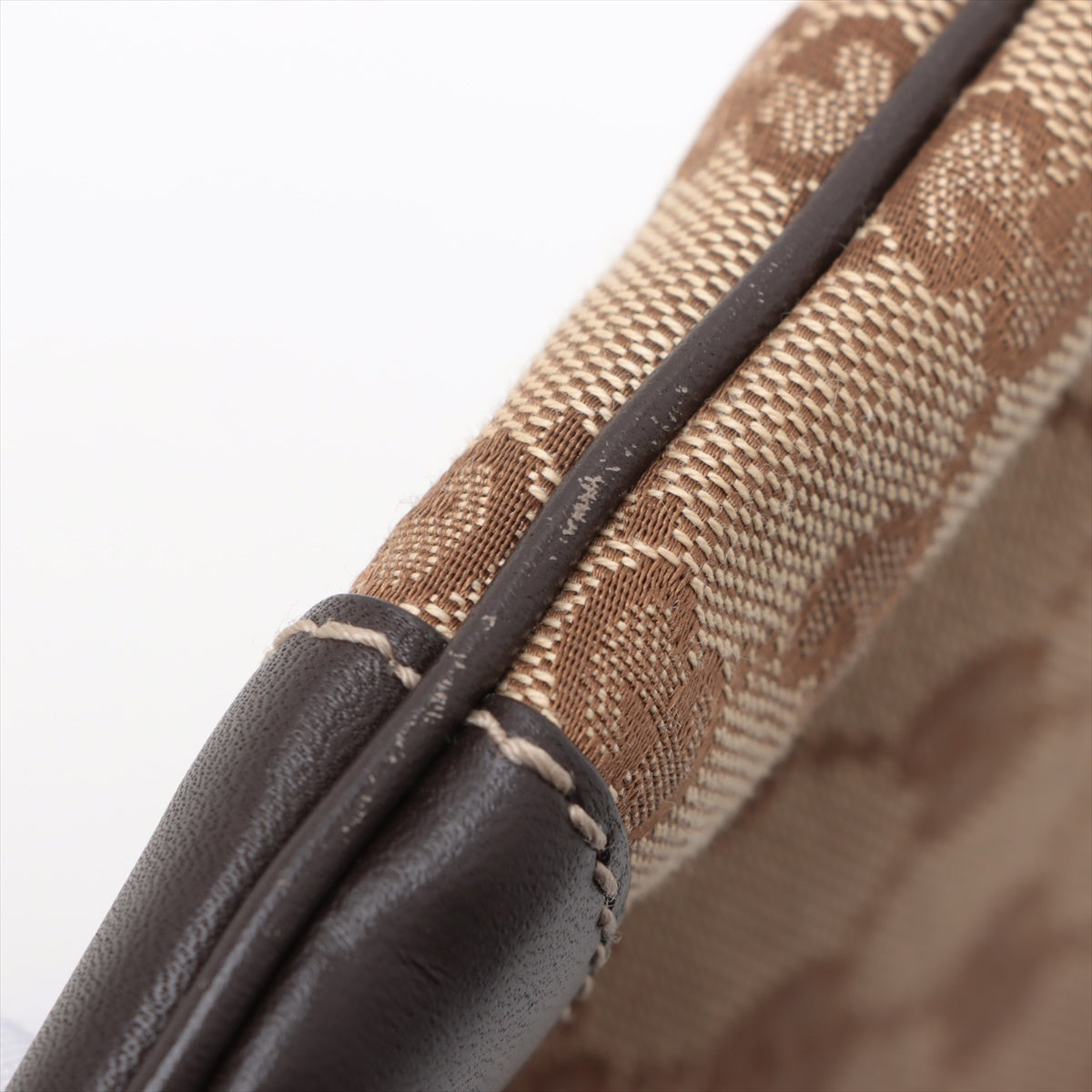 Gucci GG Canvas Canvas & Leather Shoulder bag Brown #2161