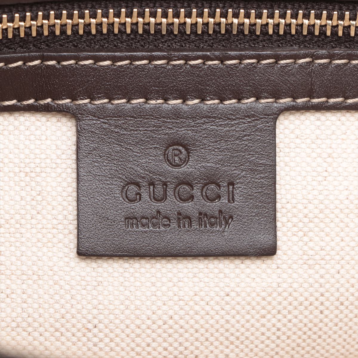 Gucci GG Canvas Canvas & Leather Shoulder bag Brown #2161