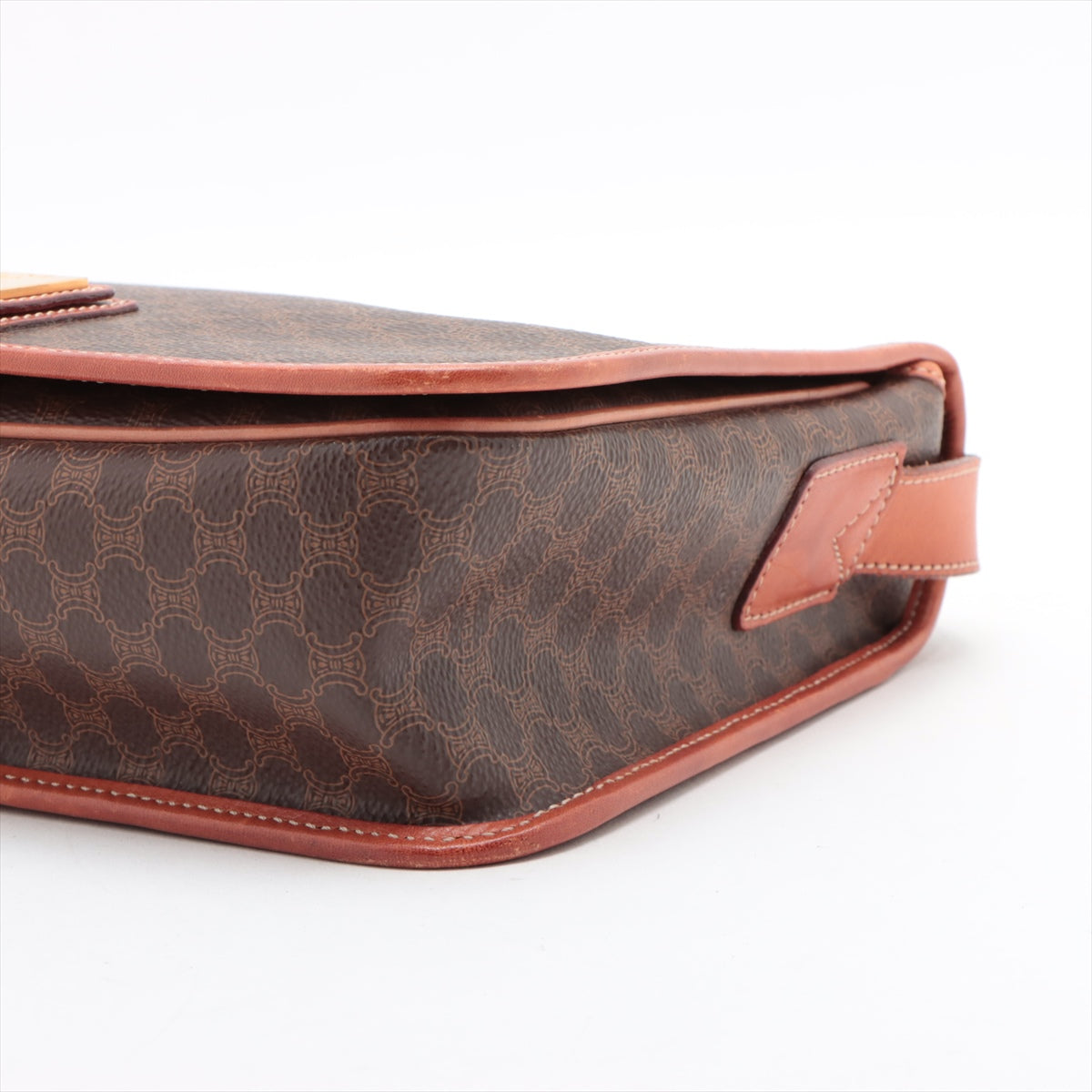 Celine Macadam Brown PVC & leather Crossbody Bag #2157