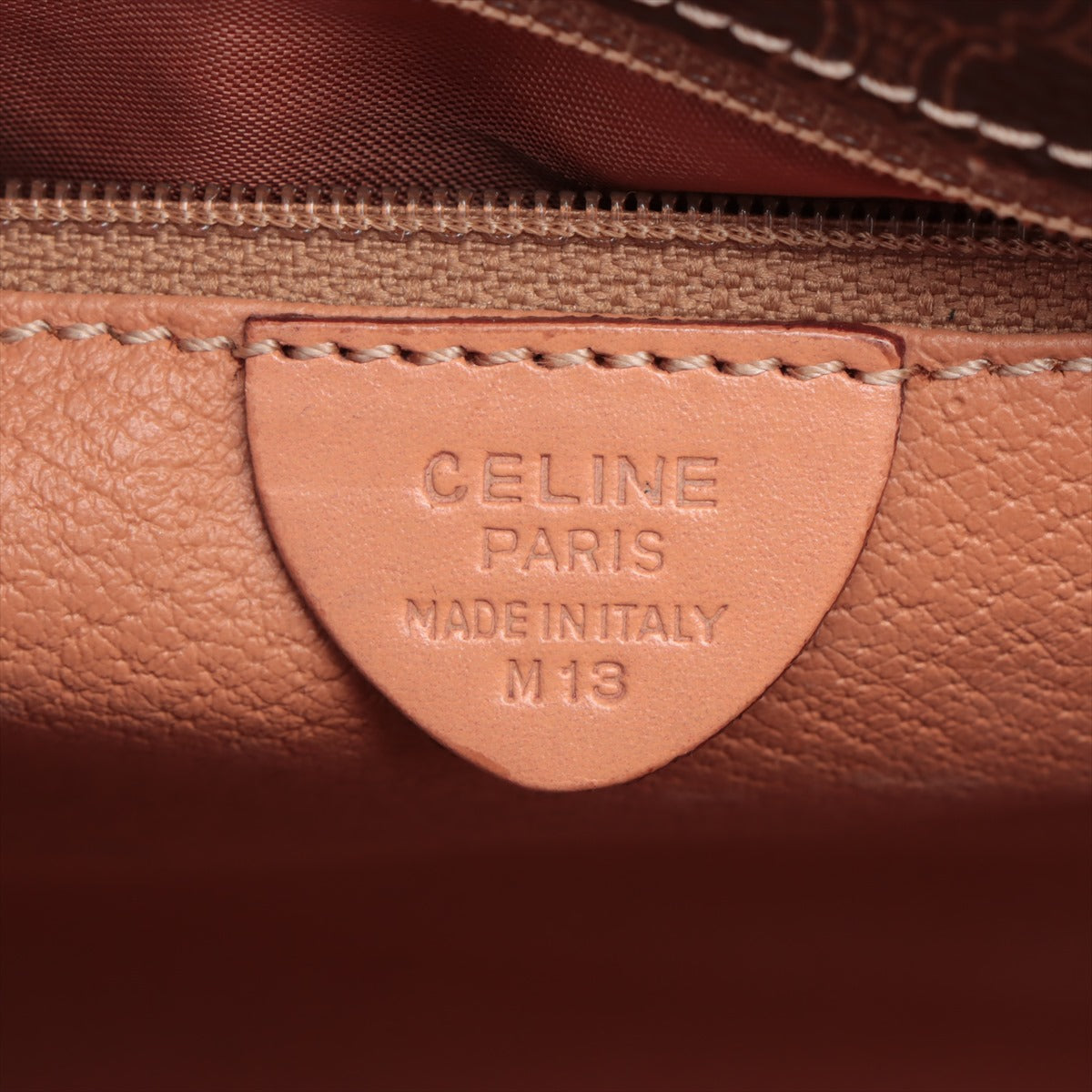 Celine Macadam Brown PVC & leather Crossbody Bag #2157