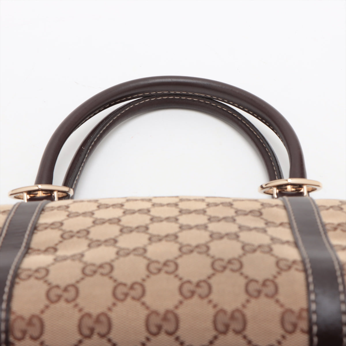 Gucci GG Canvas Canvas & Leather Shoulder bag Beige #2212