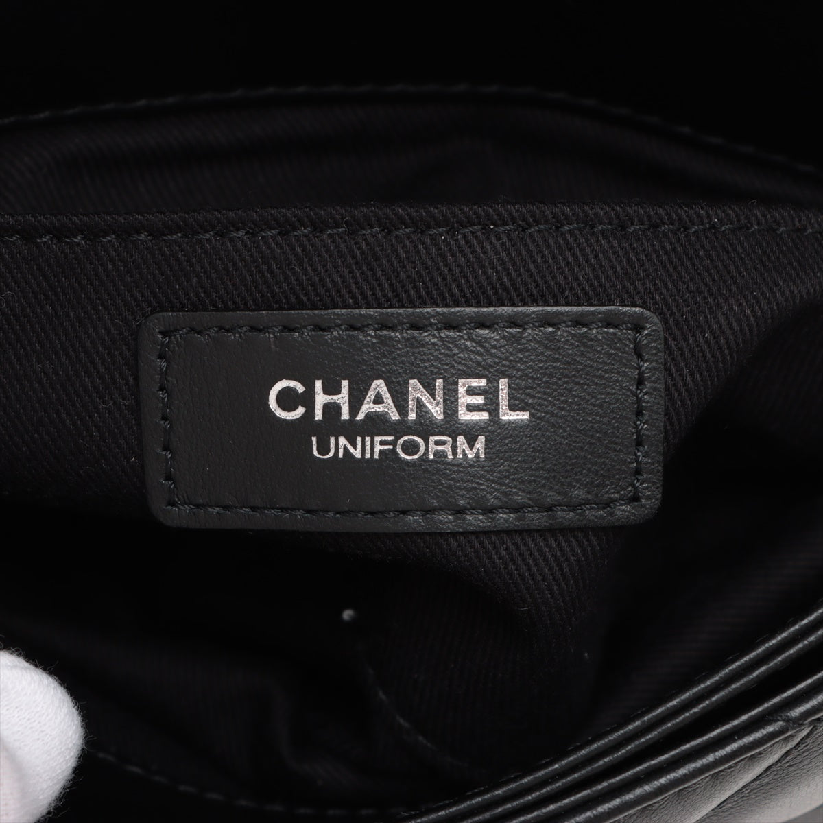 Chanel Matelasse Calfskin Quilted CC Uniform Flap Belt Bag 29367121 #2443