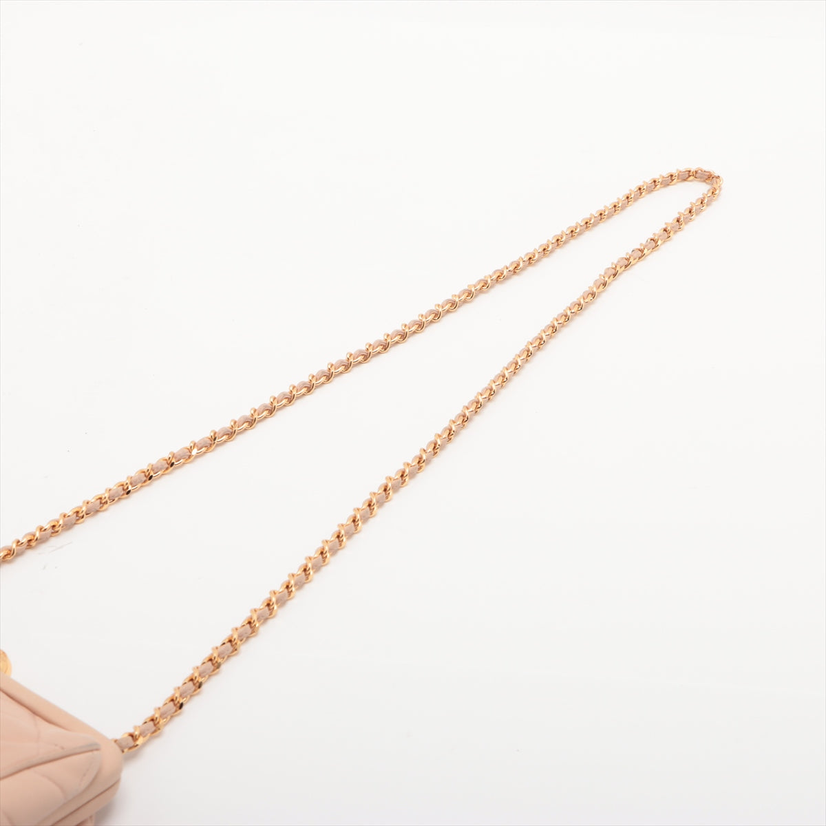 Chanel Matelasse Lamb Skin Gamaguchi Chain Bag Beige Gold Metal Fittings 4232687 #2362