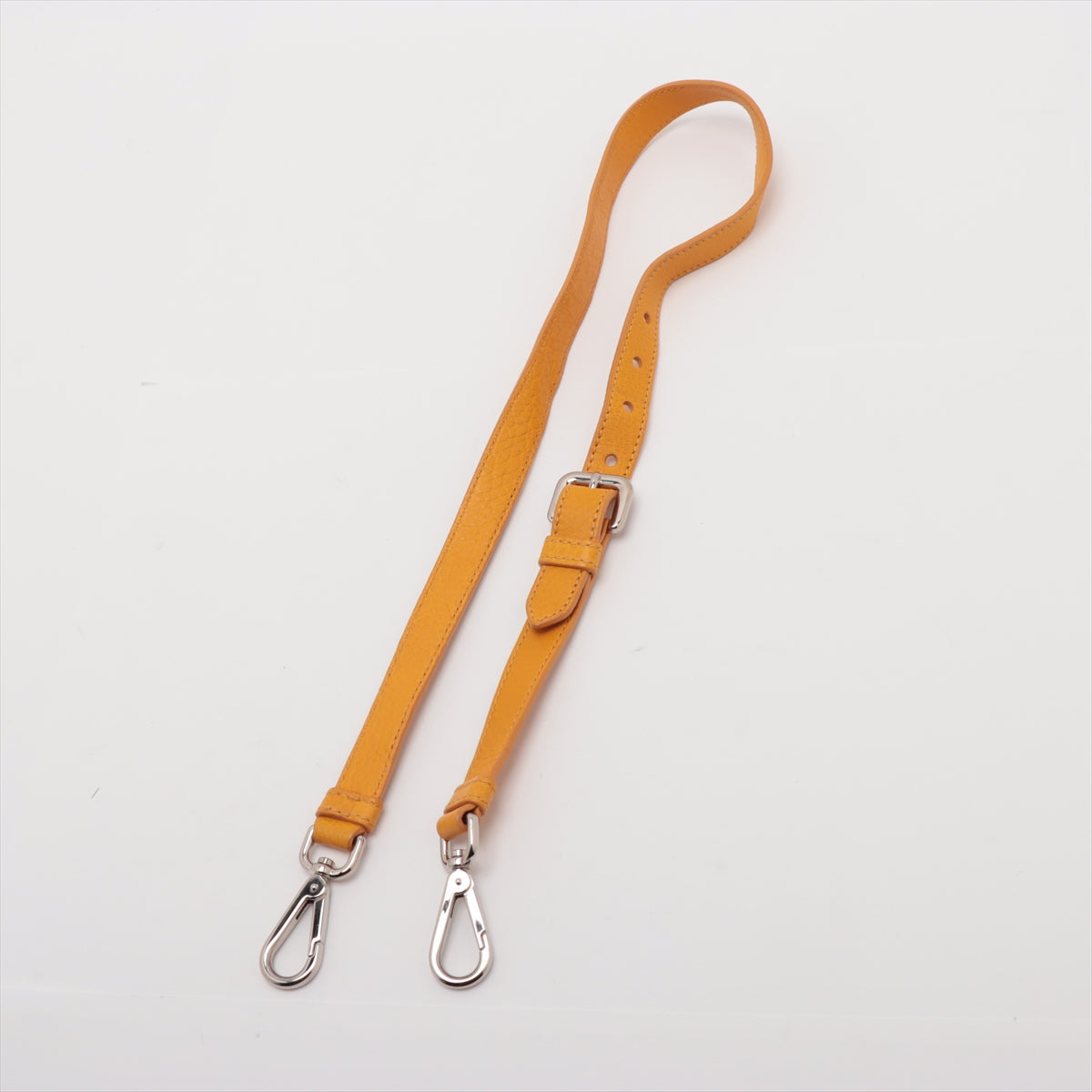 Prada Vitello Leather Braided Handle Yellow 2way Tote Bag #2344