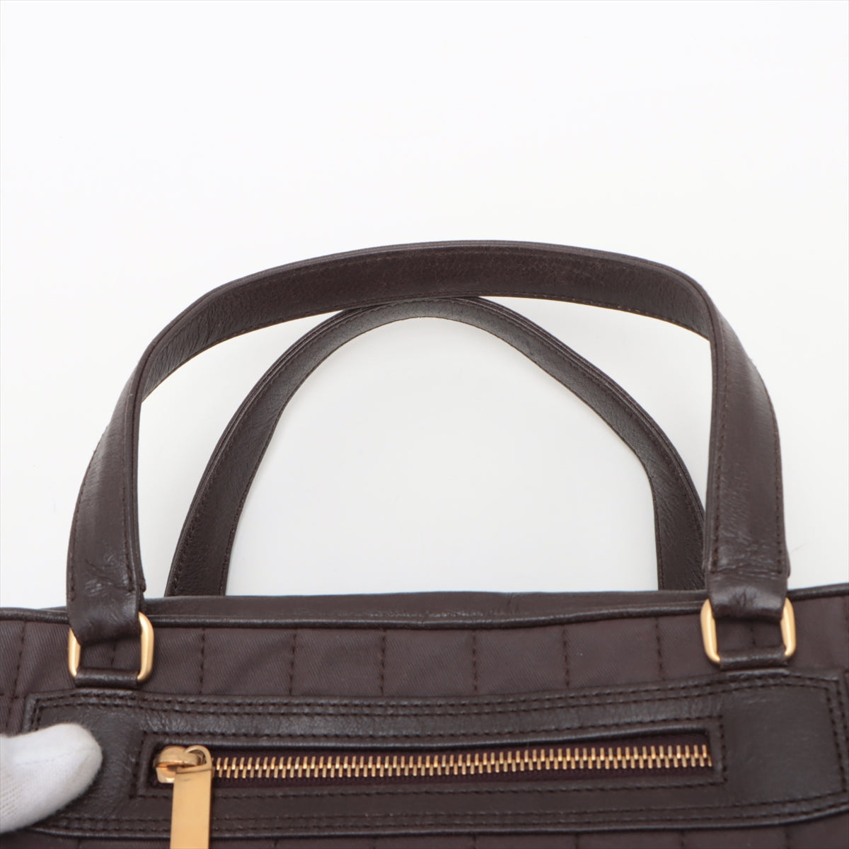 Chanel Chocolate Bar Canvas & Leather Shoulder bag Brown Gold Metal Fittings 7056382 #2430