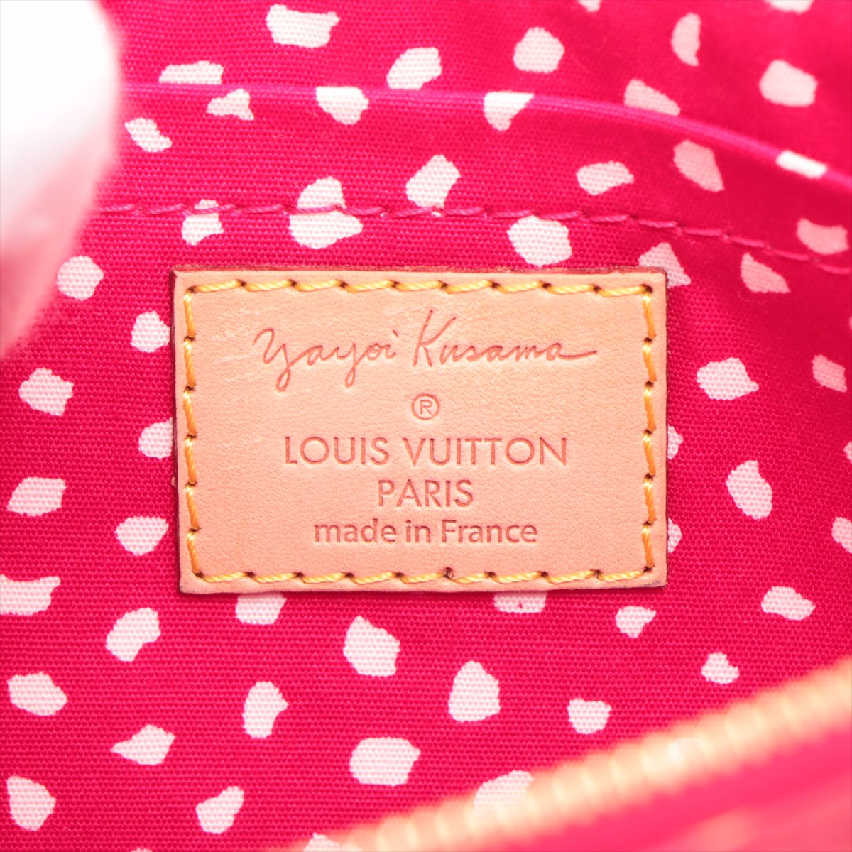 Louis Vuitton x Yayoi Kusama Vernis Pochette Accessories Red x White DR2172 #2449