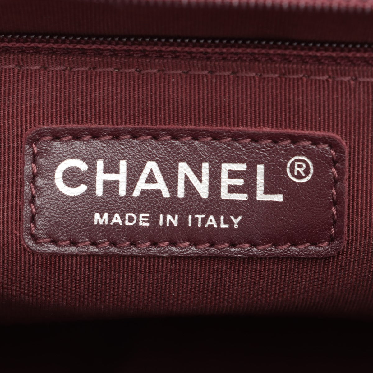 Chanel Boy 28 Large Lambskin Chain Shoulder Bag Chevron Brown Gunmetal Fittings 20013576 A92193 #2433