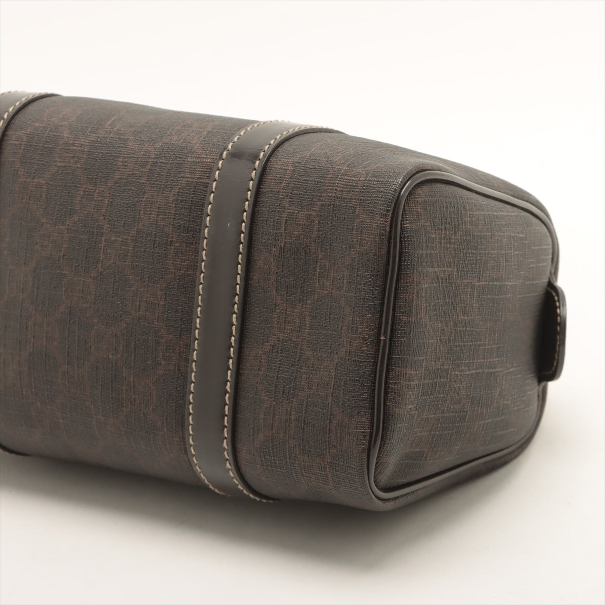 Gucci GG Supreme PVC & leather Mini Boston Bag Brown 193604 #2606