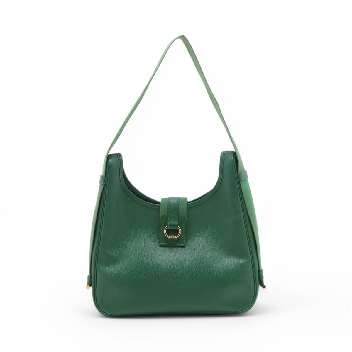 Hermès Courchevel Tsako Green One Handle Shoulder Bag #3753