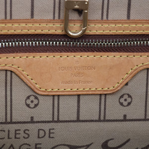 Louis Vuitton Canvas Brown Monogram Neverfull MM- #1354