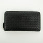 Bottega Black Intrecciato Weave Wallet #1443