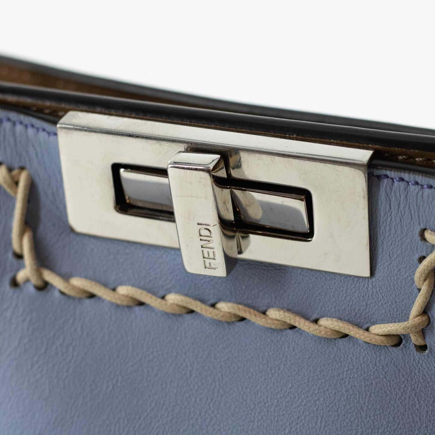 Fendi Peekaboo ISeeU Breifcase Leather with Stitch Detail