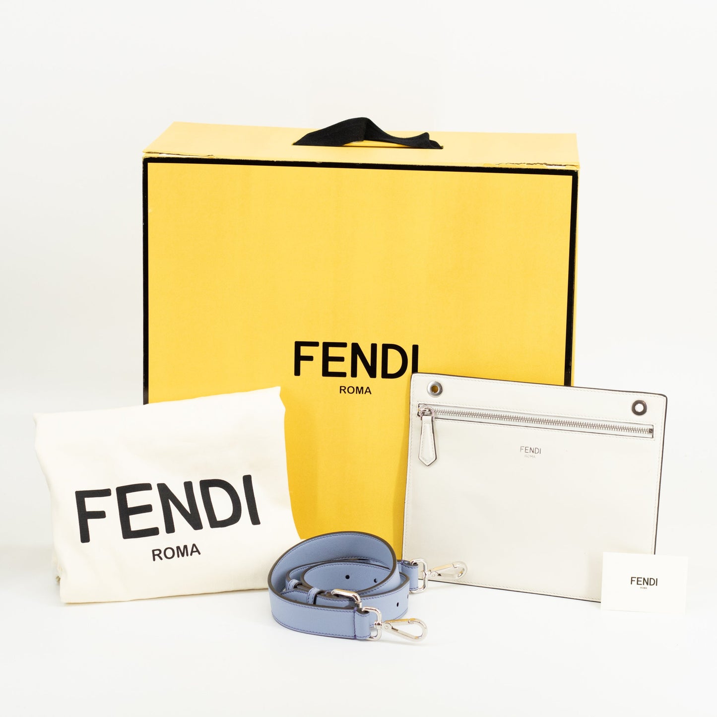 Fendi Peekaboo ISeeU Breifcase Leather with Stitch Detail